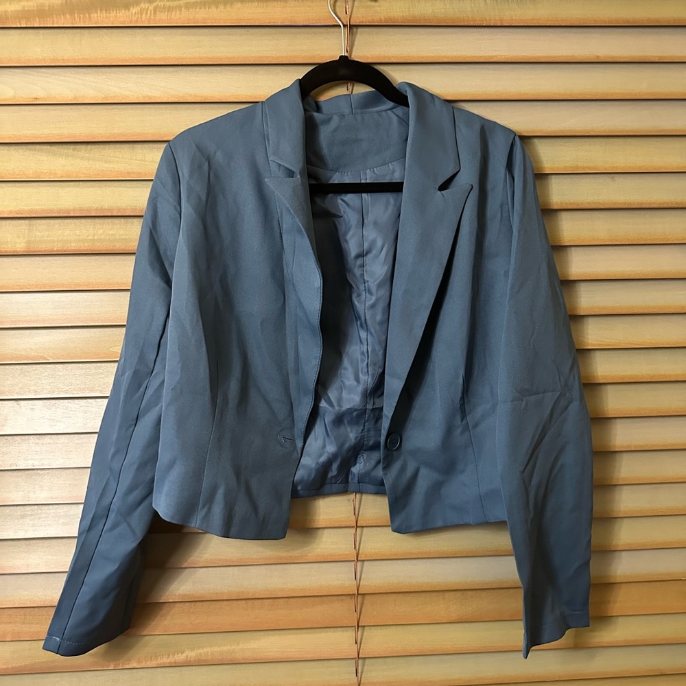 Blue Pant and Jacket Set